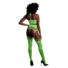 Conjunto Halter Neck Neon Green Ouch 838