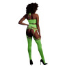 Conjunto Halter Neck Neon Green Ouch 838