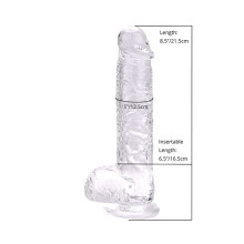 Dildo Realistico Transparente Loving Joy 8