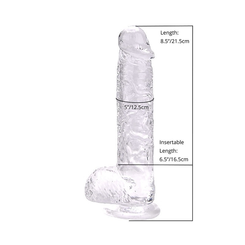 Dildo Realistico Transparente Loving Joy 8