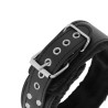 Collar Y Correa Darkness Black Furry Collar With Leash