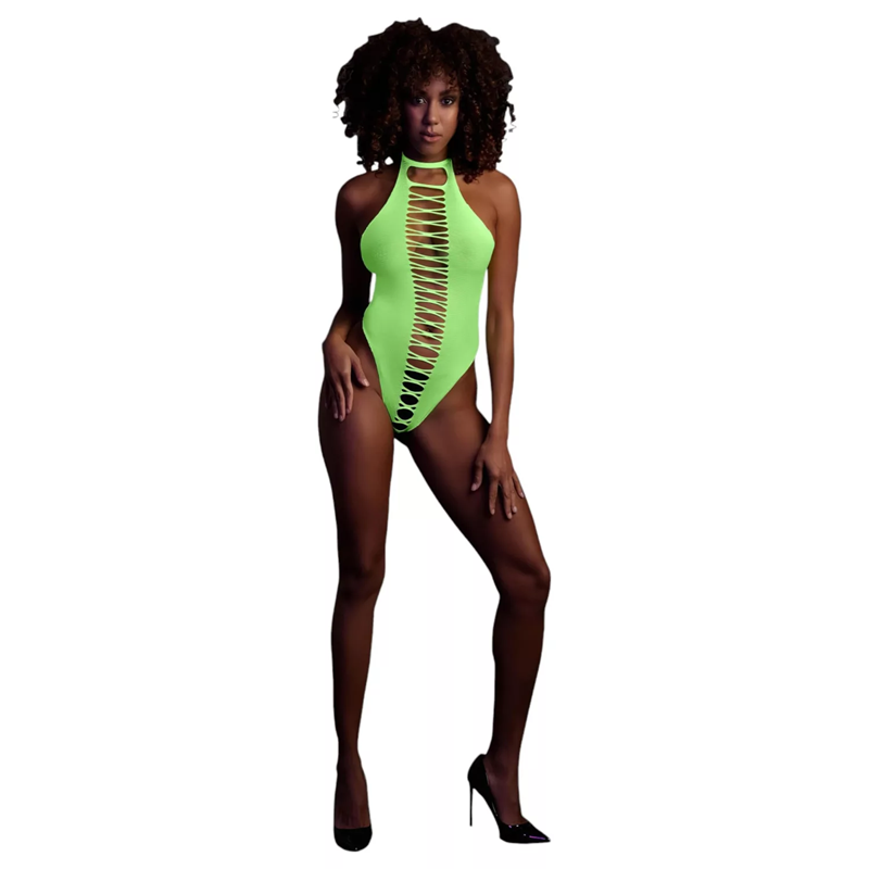 Body High Cut Neon Green Ouch 837