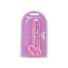 Dildo Jelly Realistico Balls Pink Loving Joy 7"