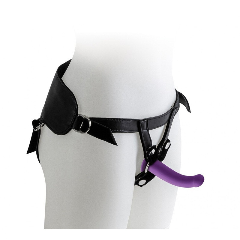 Arnes Dildo Silicona Virgite Morado S