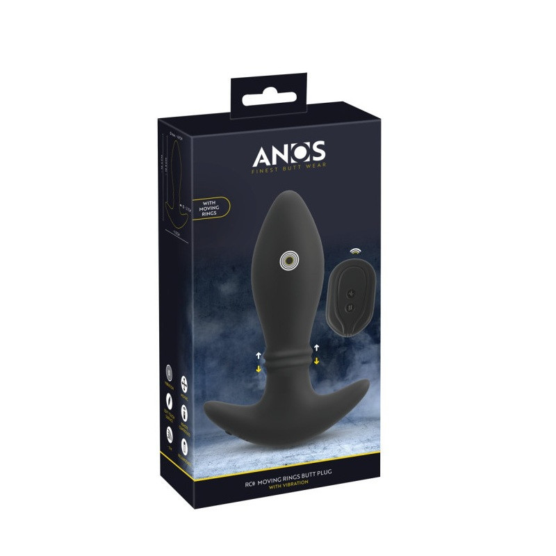 Butt Plug Vibrador Moving Rings RC Anos