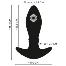 Butt Plug Vibrador Moving Rings RC Anos