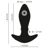 Butt Plug Vibrador Moving Rings RC Anos