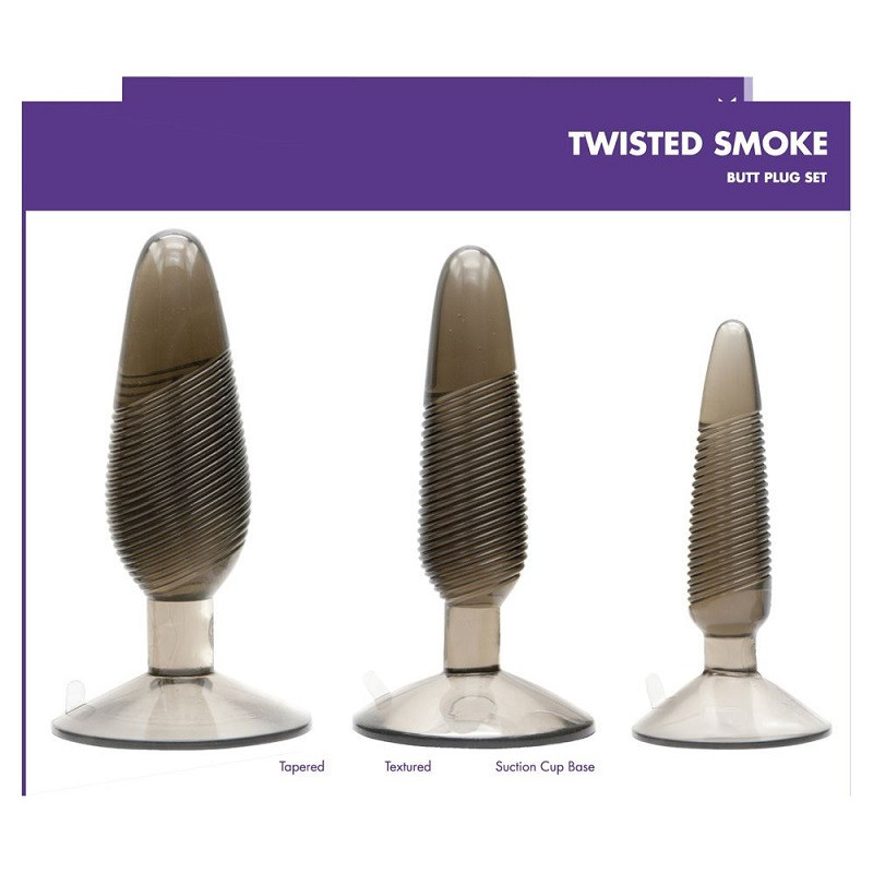 Kit  Plugs 3 Twisted Smoke