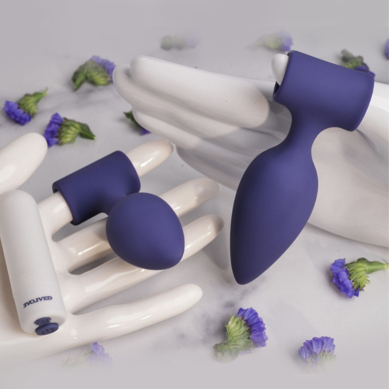 Kit 2 Plugs Anales con Vibración Dynamic Duo Evolved