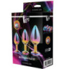 Kit 3 Plugs Anales Metal S, M, L Multicolor Dream Toys