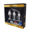 Kit 3 Plugs Anales Metal S, M, L Strass Colores
