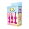 Kit 3 Plugs Anales Silicona Dream Toys Flirts Cruved Anal Training Kit