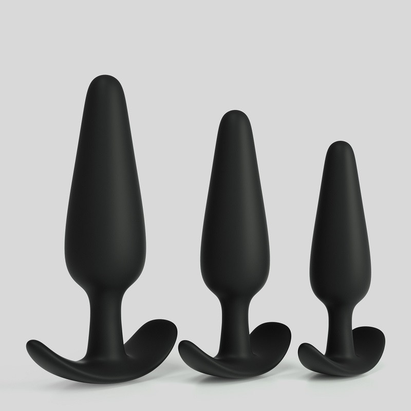 Kit 3 Plugs Anales Silicona Tic Tac Toe