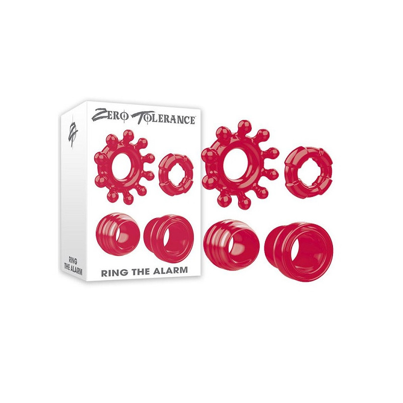 Kit 4 Anillos Ring The Alarm Zero Tolerance