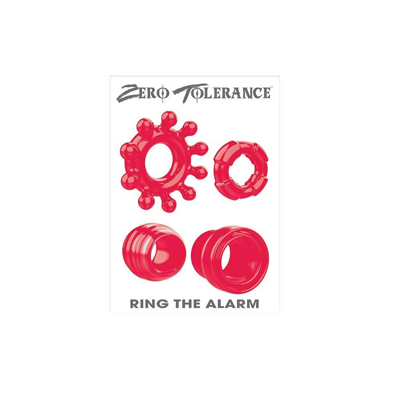 Kit 4 Anillos Ring The Alarm Zero Tolerance