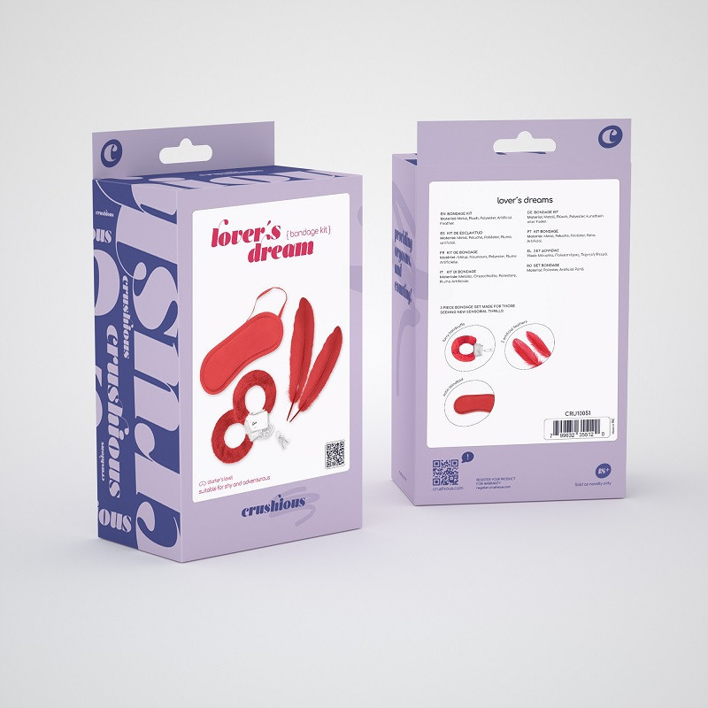 Kit BDSM De Crushious Lovers Dream Rojo