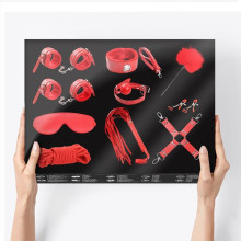 Kit BDSM Line 10 Piezas Rojo