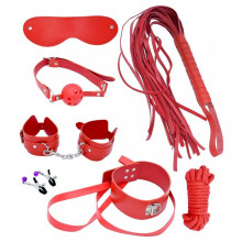 Kit BDSM Mai Nº75 7 Piezas Rojo