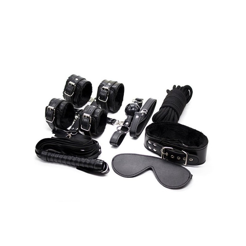 Kit BDSM Secret Play 8 Piezas Negro Love Play & Enjoy