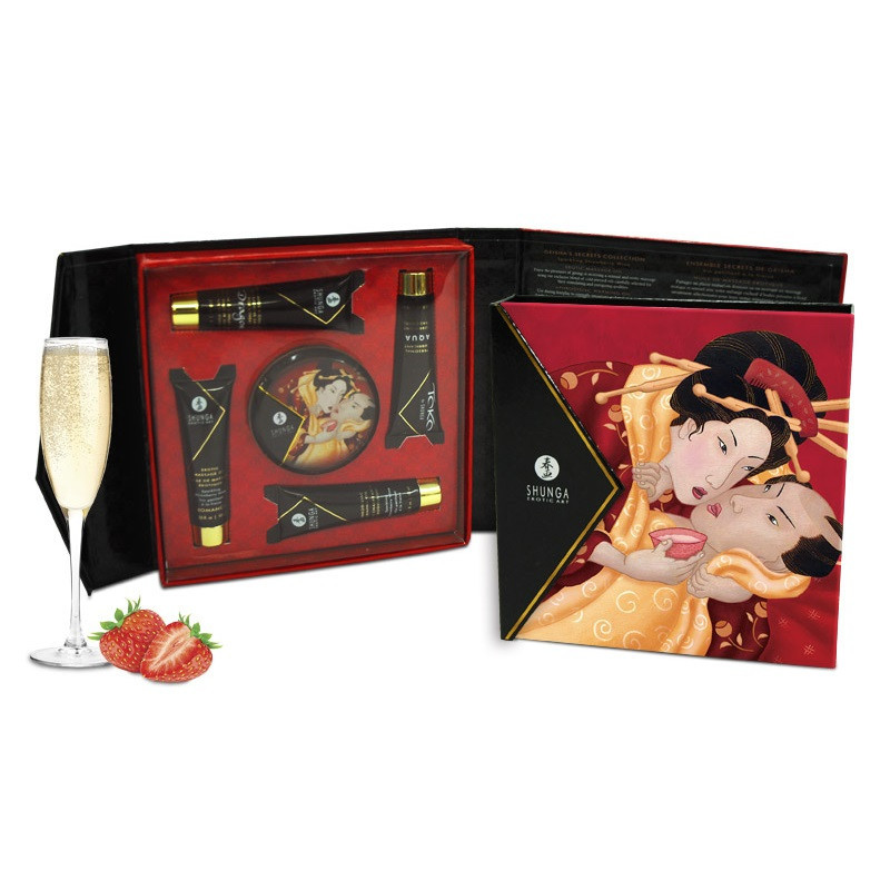 Kit Secret Geisha Fresa Champagne Shunga