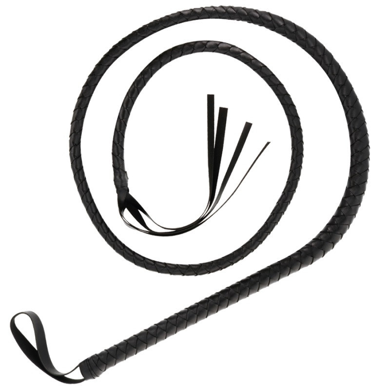 Látigo Grande Trenzado Darkness Extralargo