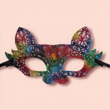 Lencería Máscara De Encaje Multicolor Conejo