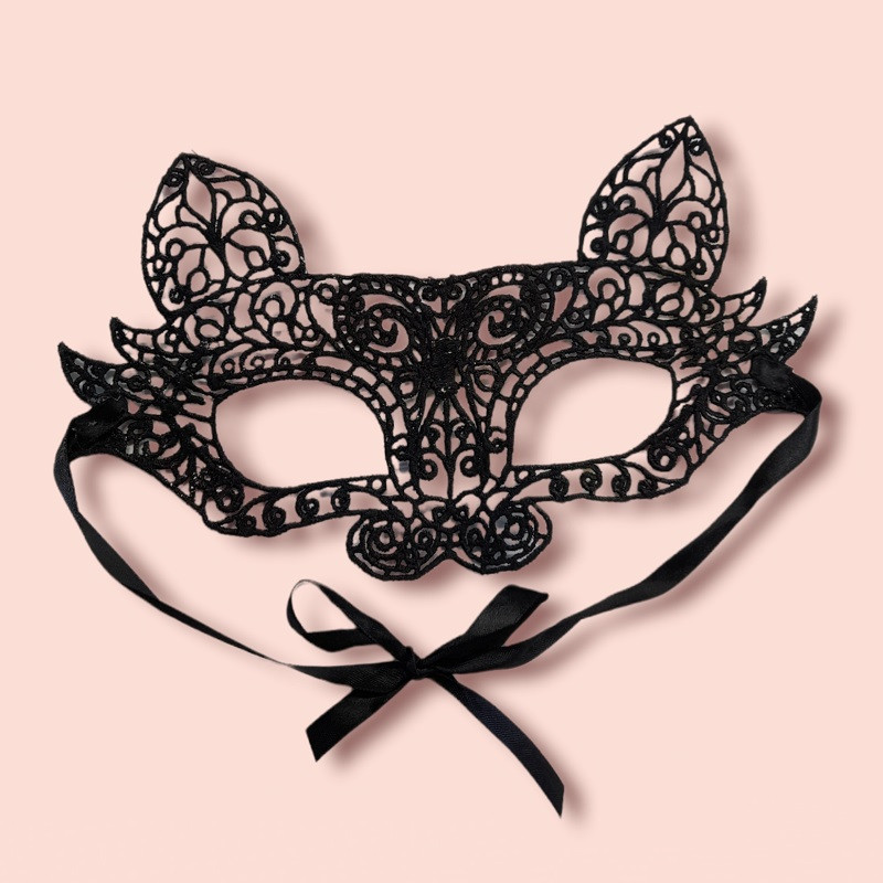 Lencería Máscara De Encaje Multicolor Conejo