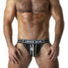 Lencería Suspensorio Locker Gear LK0220 Jockstrap Zipper Blanco