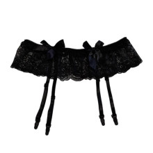 Liguero De Encaje Con Lazos