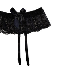 Liguero De Encaje Con Lazos