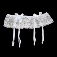 Liguero De Encaje Con Lazos