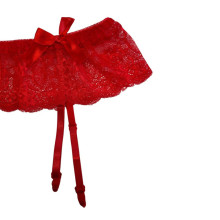 Liguero De Encaje Con Lazos