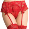 Liguero De Encaje Rojo Madame