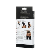 Liguero Glossy Wetlook Almira Con Tanga