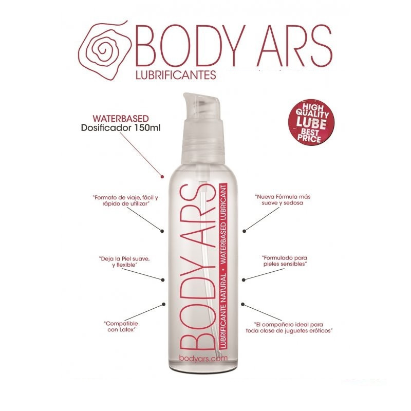 Lubricante a Base de Agua Body Ars Natural 150 ml