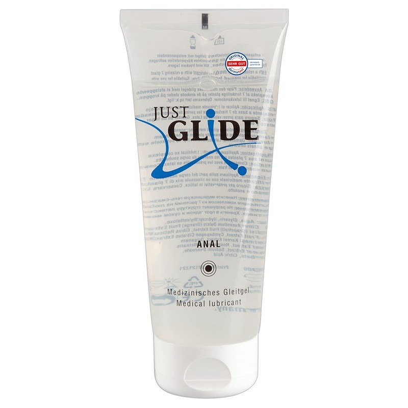 Lubricante a Base de Agua Just Glide Anal 200 ml