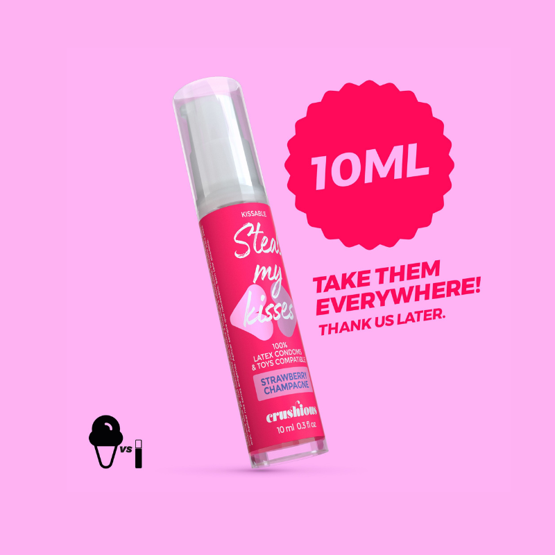 Lubricante a Base de Agua Sabor Fresas con Cava Crushious 10 ml