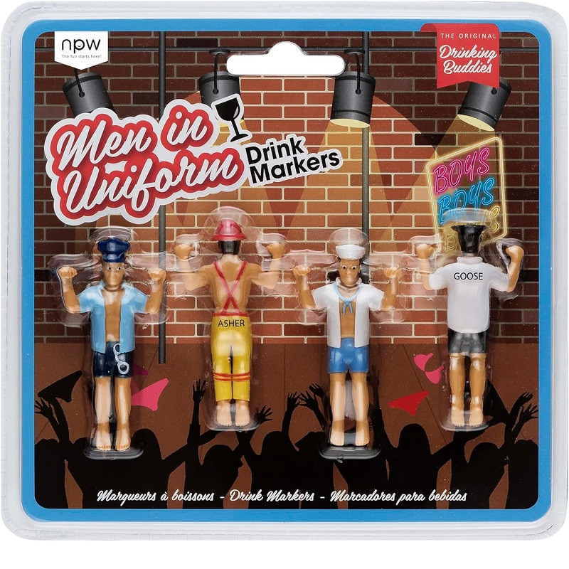 Marcadores Para Bebidas Men in Uniform