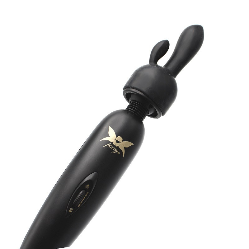 Masajeador Wand Pixey Turbo Negro + 2 Accesorios