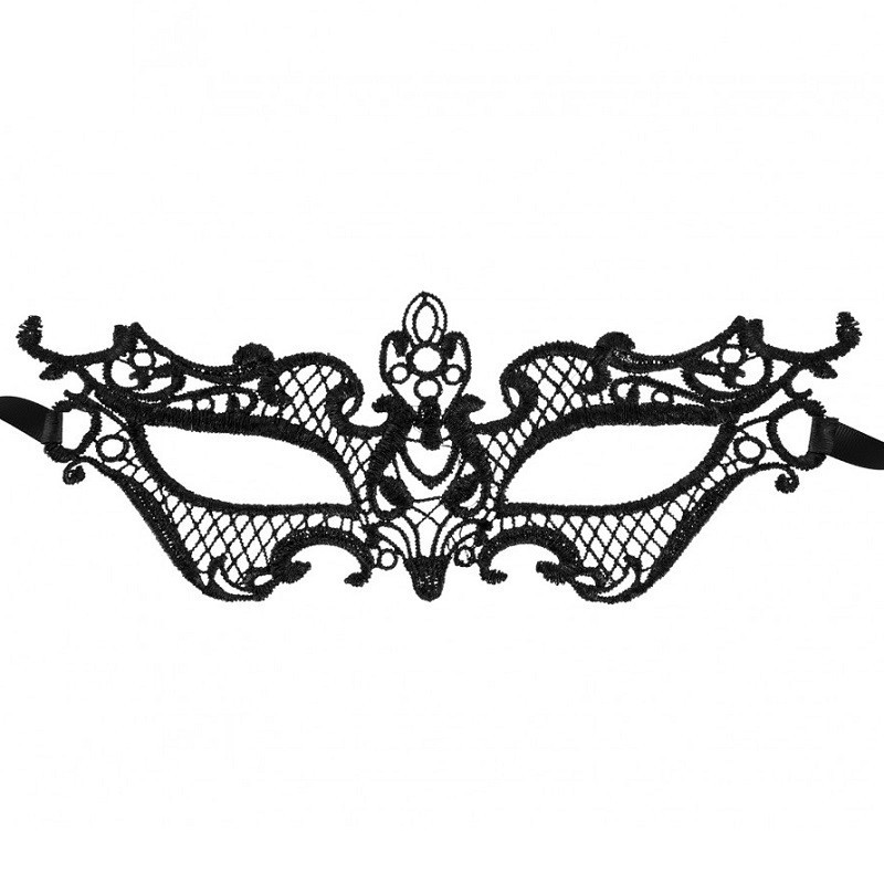 Máscara Eclipse Celeste Encaje Negro