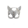 Máscara Gato Purpurina Plata