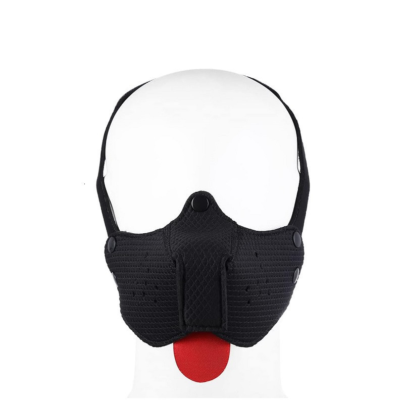 Máscara Perro Bozal Negro Neoprene Face Mask Puppy