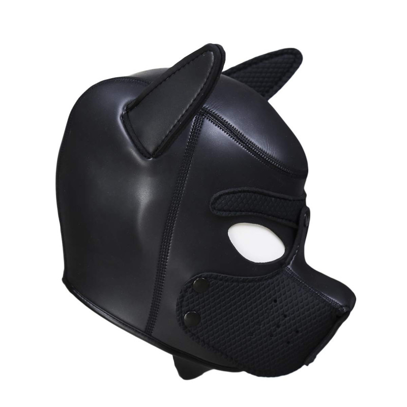 Máscara Perro Neopreno Hocico Extraible Darkness L
