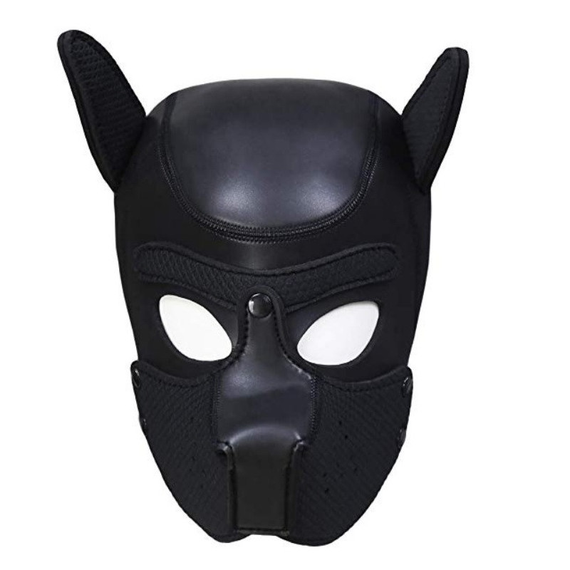 Máscara Perro Neopreno Hocico Extraible Darkness L