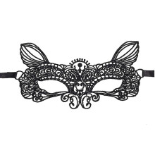 Máscara Encaje Cats Negra