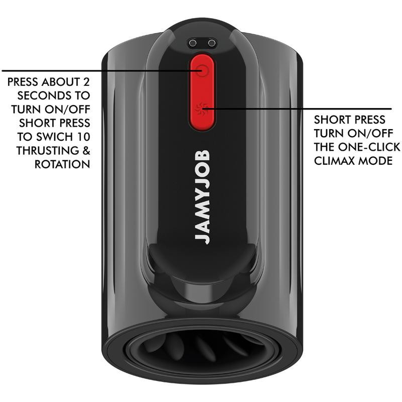 Masturbador Impulsor Rotador Recargable Jamyjob Vortex