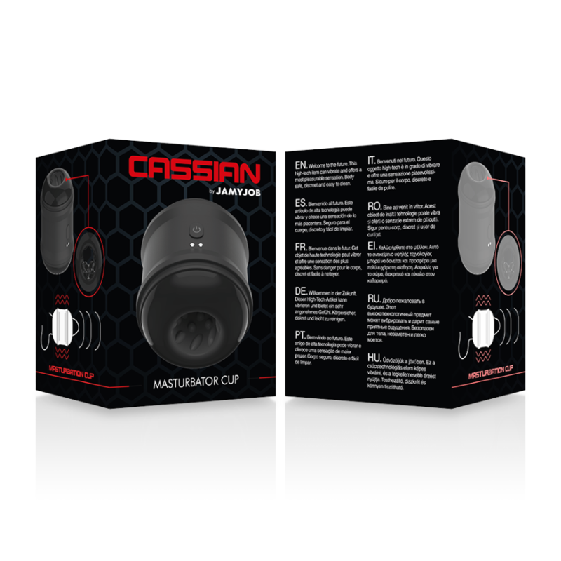 Masturbador Masculino Recargable Cassian Jamyjob