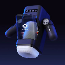 Masturbador Masculino Recargable con Vibración, impulsión y Calor Con Soporte para Móvil Elon Intoyou