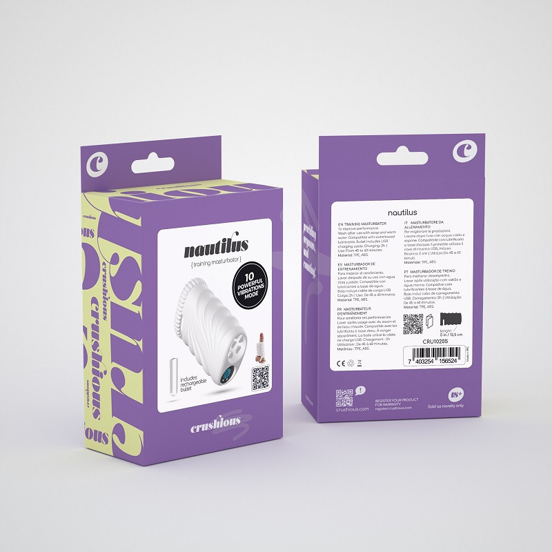 Masturbador Masculino Recargable Crushious Training Nautilus
