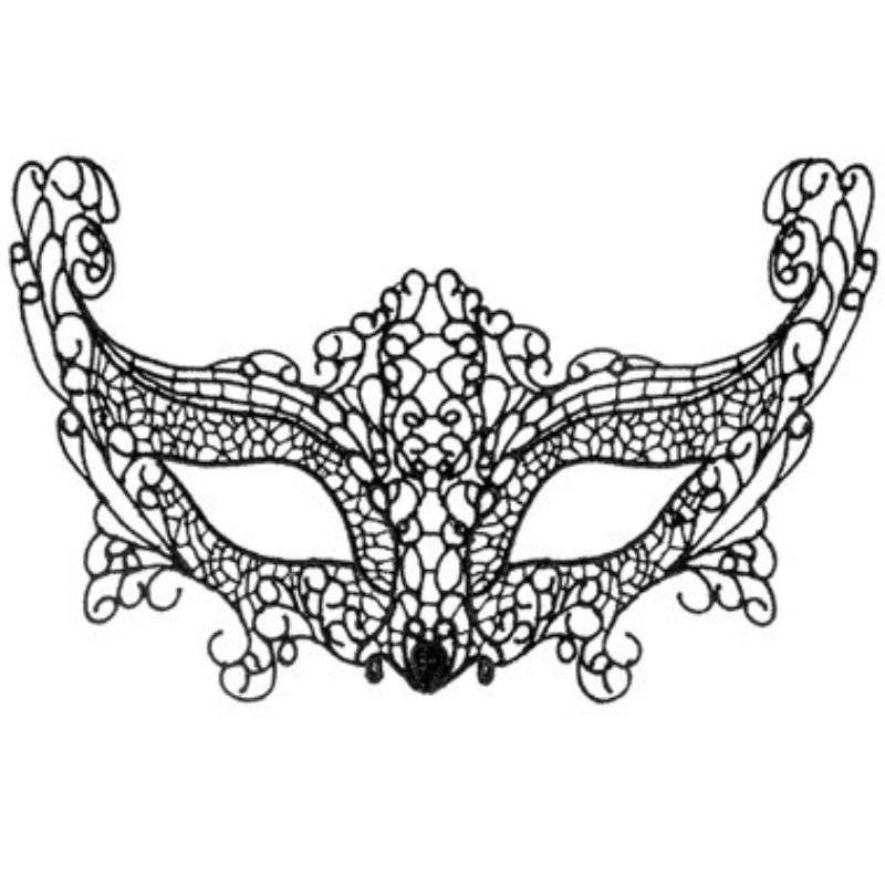 Máscara Encaje Negra La Muette